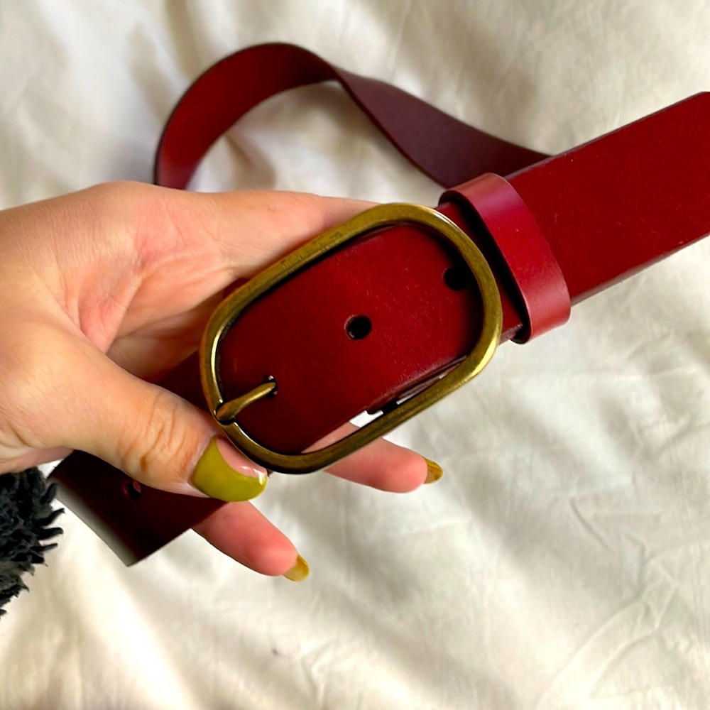 Red anthro belt